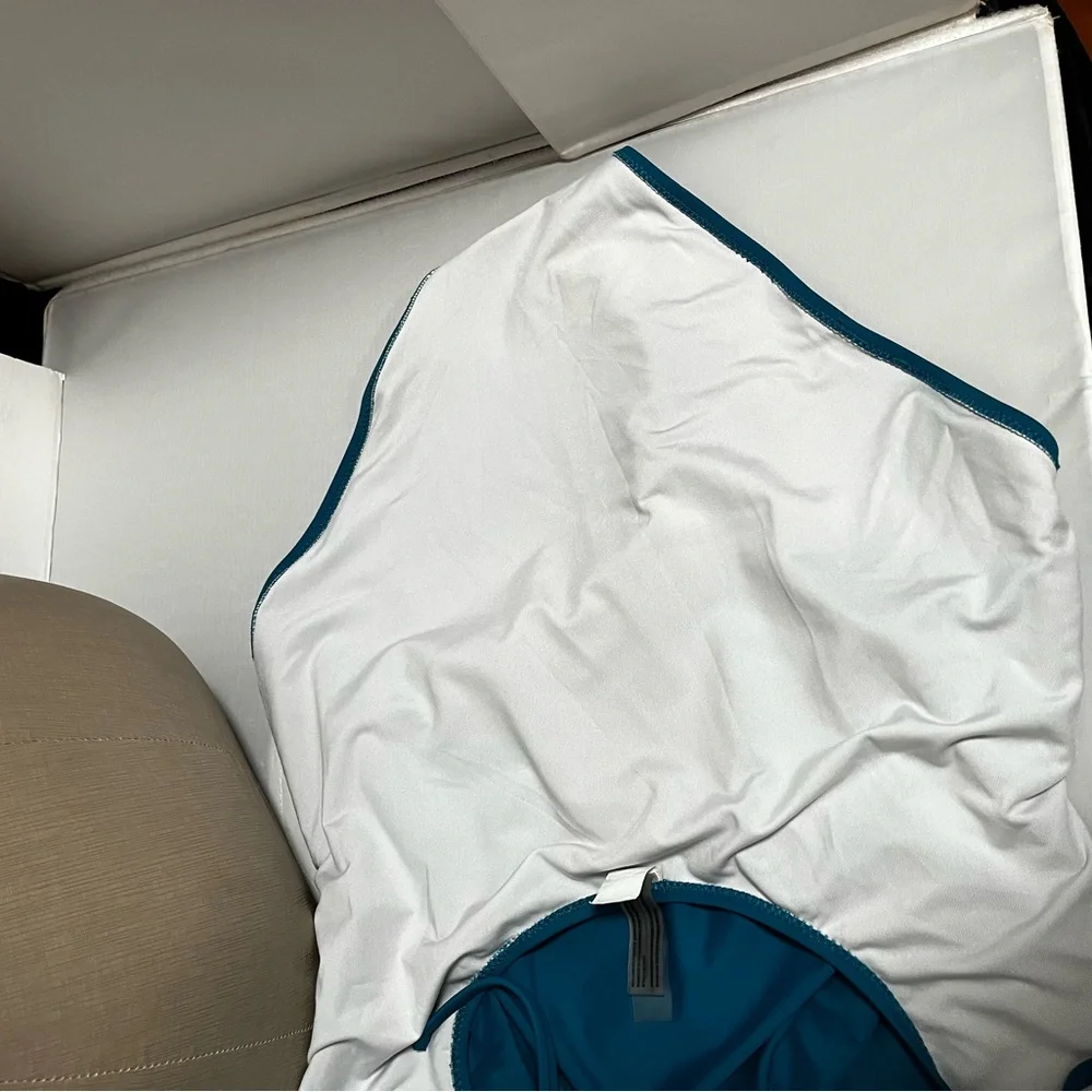 Teal Halter Neck Swimsuit - Picture 10 of 10